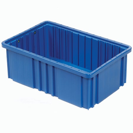 Quantum Storage Systems Plastic Dividable Grid Container, 10-7/8L x 8-1/4W x 3-1/2H, Blue DG91035BL